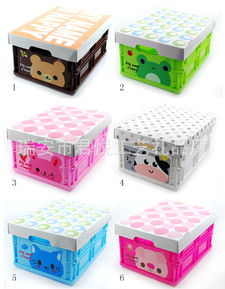 低价直销加厚可爱卡通折叠收纳盒六个版六种颜色 瑞安市君悦工艺礼品厂
